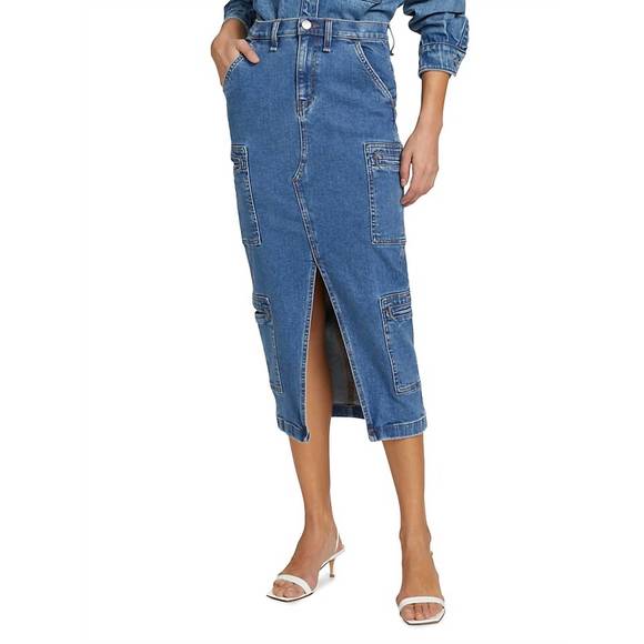 NEW HUDSON cargo skirt in golden hour - Picture 1 of 6